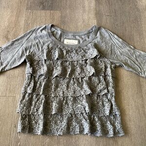 Grey medium Abercrombie & Fitch shirt.